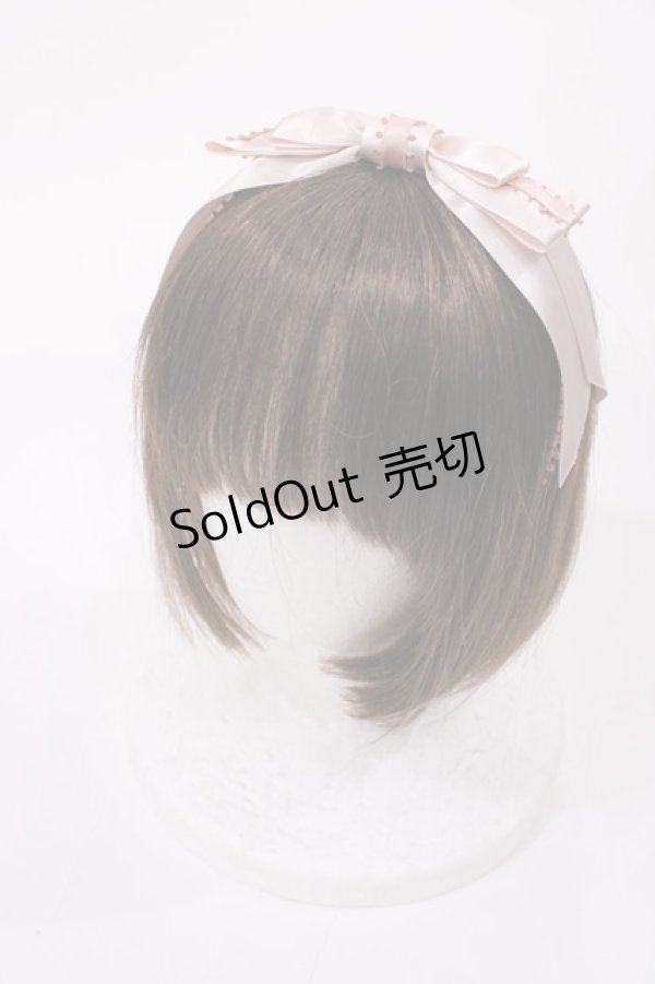 画像1: Innocent World / サテンとピコリボンのカチューシャ  ピンク H-25-11-08-1038-IW-AC-NS-ZH (1)