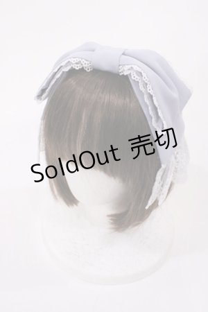 画像: Chalmiere / リボンカチューシャ  サックス H-25-11-08-1039-LO-AC-NS-ZH