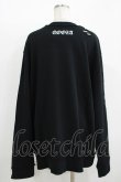 画像3: QOOZA / 東京喰種×QOOZA金木研 ダメージスウェット  ブラック H-25-11-08-051-PU-TO-KB-ZH (3)