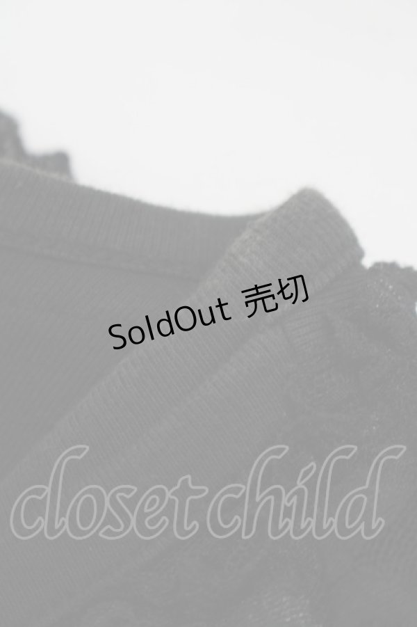 画像6: h.naoto Blood / レイヤード風カットソーカーディガン  ブラック H-25-11-08-053-HN-TO-KB-ZH (6)