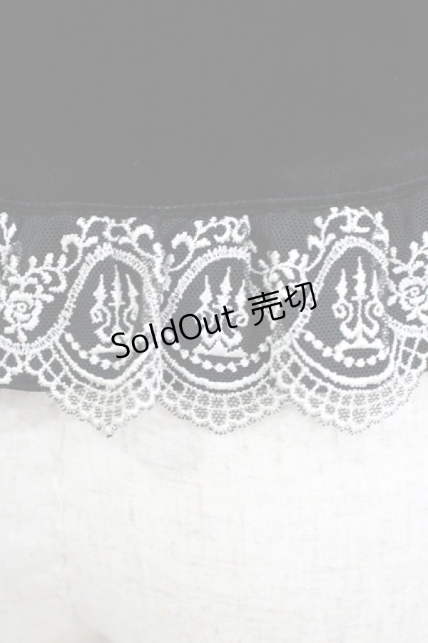 画像4: Moi-meme-Moitie / 燭台レースベロアトップス 2 ブラック H-25-11-08-056-MO-TO-KB-ZH (4)