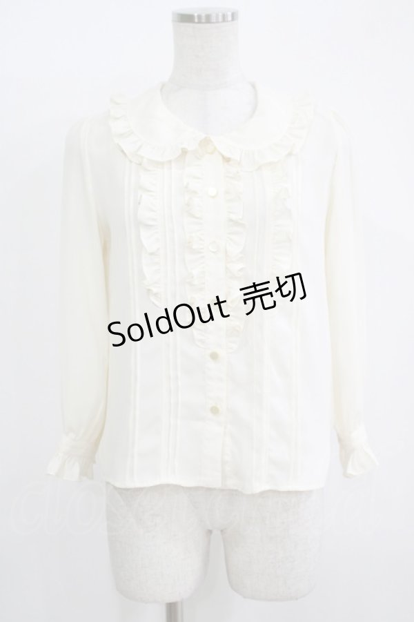 画像1: MILK / ガトーフリルブラウス  アイボリー H-25-11-08-057-ML-BL-KB-ZH (1)