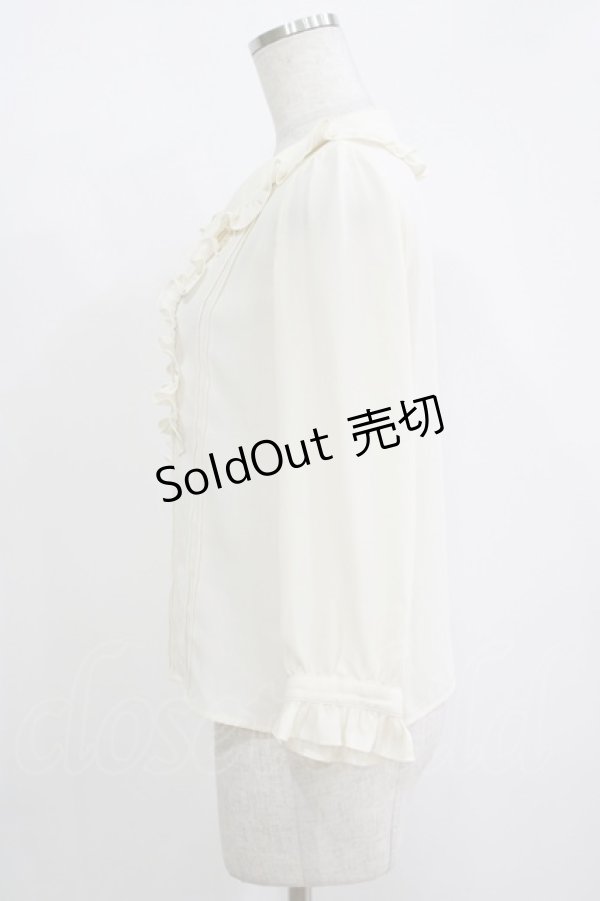 画像2: MILK / ガトーフリルブラウス  アイボリー H-25-11-08-057-ML-BL-KB-ZH (2)