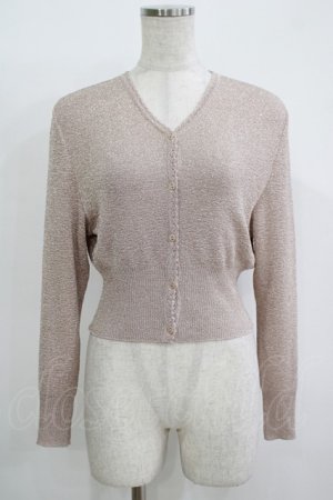 画像: Katie / SHINY SHINY lame cardigan  PINK H-25-11-08-059-LO-TO-KB-ZH