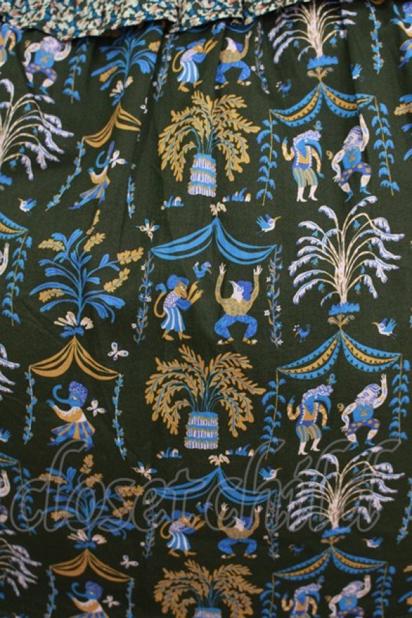 画像4: Jane Marple / A Celebrationフリルスカート  ダークカーキ×ダークカーキ H-25-11-08-006-JM-SK-KB-ZH (4)