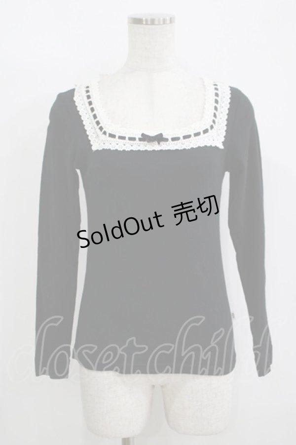 画像1: Katie / SUNDAE TREAT long tee  ブラック H-25-11-08-061-LO-TO-KB-ZH (1)