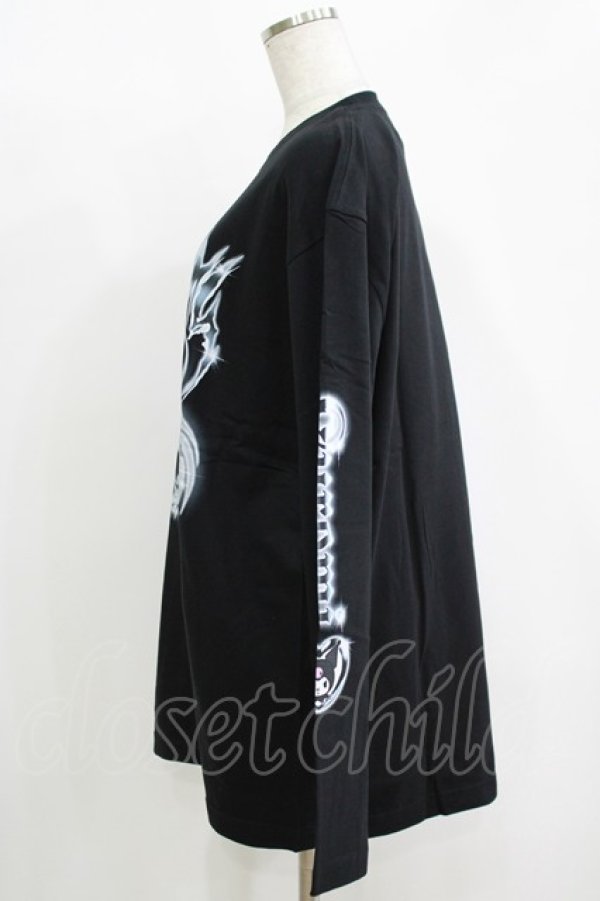 画像2: QOOZA / マイメロディ＆クロミコラボ L/S TEE  ブラック H-25-11-08-066-PU-TO-KB-ZH (2)