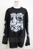 画像1: QOOZA / マイメロディ＆クロミコラボ L/S TEE  ブラック H-25-11-08-067-PU-TO-KB-ZH (1)