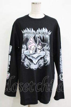 画像: QOOZA / マイメロディ＆クロミコラボ L/S TEE  ブラック H-25-11-08-067-PU-TO-KB-ZH
