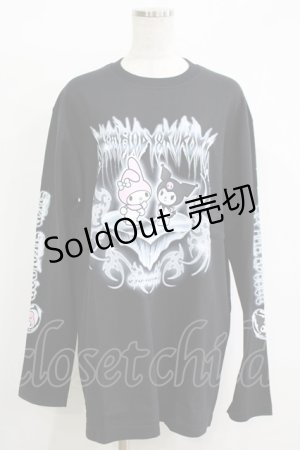 画像: QOOZA / マイメロディ＆クロミコラボ L/S TEE  ブラック H-25-11-08-067-PU-TO-KB-ZH