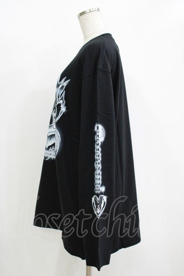 画像2: QOOZA / マイメロディ＆クロミコラボ L/S TEE  ブラック H-25-11-08-067-PU-TO-KB-ZH (2)