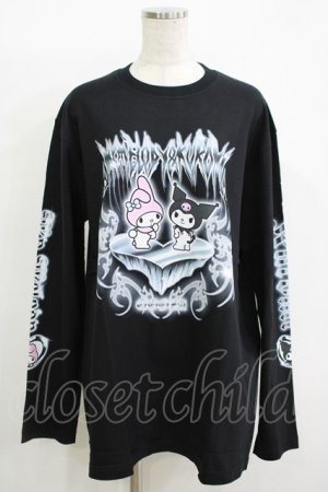 画像: QOOZA / マイメロディ＆クロミコラボ L/S TEE  ブラック H-25-11-08-068-PU-TO-KB-ZH