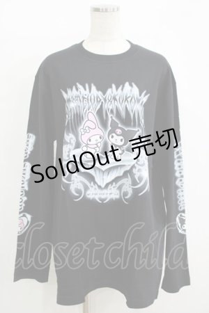 画像: QOOZA / マイメロディ＆クロミコラボ L/S TEE  ブラック H-25-11-08-068-PU-TO-KB-ZH