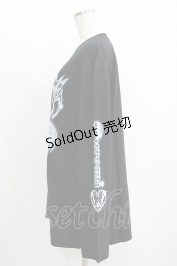 画像2: QOOZA / マイメロディ＆クロミコラボ L/S TEE  ブラック H-25-11-08-068-PU-TO-KB-ZH (2)