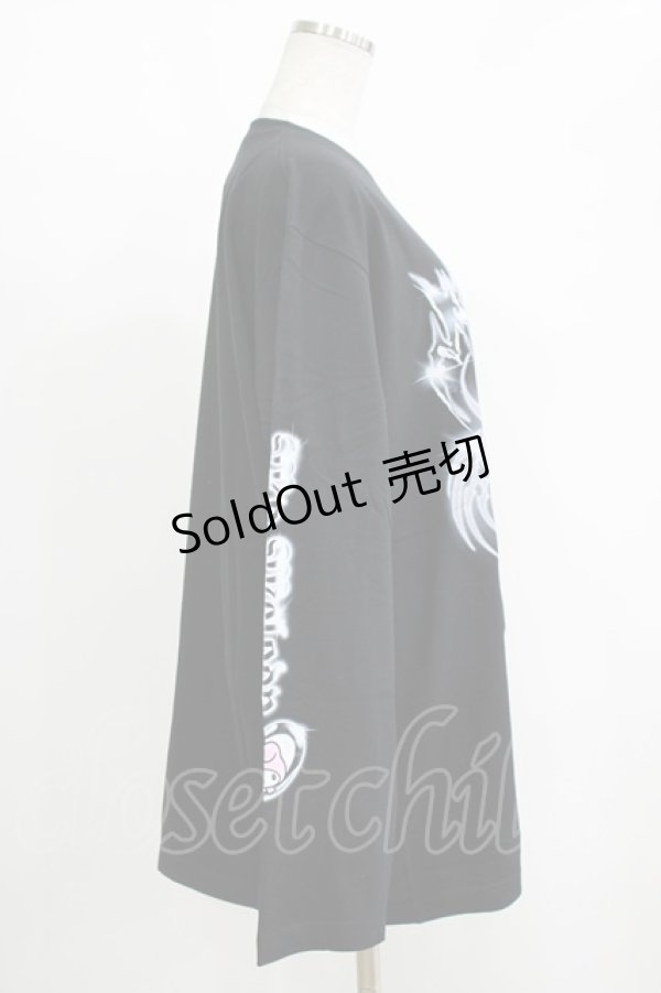画像4: QOOZA / マイメロディ＆クロミコラボ L/S TEE  ブラック H-25-11-08-068-PU-TO-KB-ZH (4)