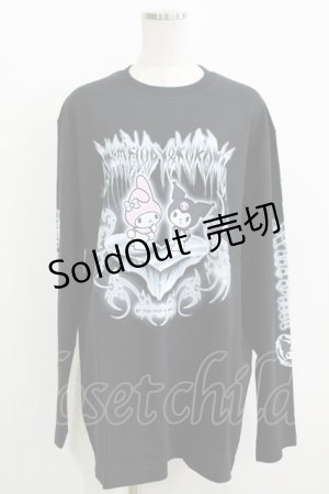 画像: QOOZA / マイメロディ＆クロミコラボ L/S TEE  ブラック H-25-11-08-069-PU-TO-KB-ZH