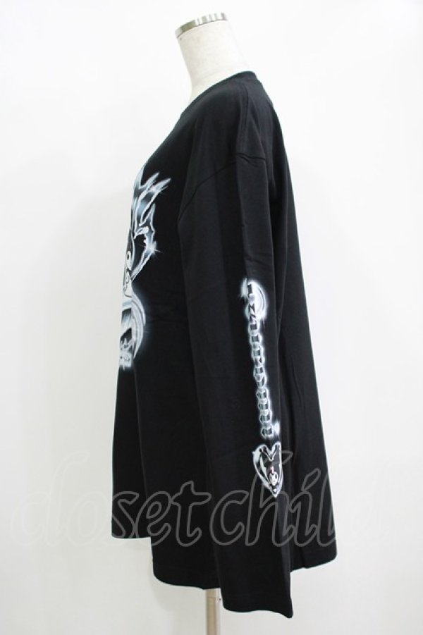 画像2: QOOZA / マイメロディ＆クロミコラボ L/S TEE  ブラック H-25-11-08-069-PU-TO-KB-ZH (2)