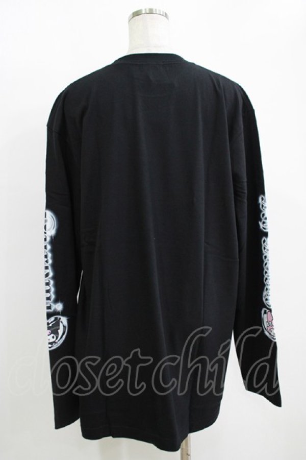 画像3: QOOZA / マイメロディ＆クロミコラボ L/S TEE  ブラック H-25-11-08-070-PU-TO-KB-ZH (3)