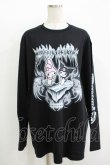 画像1: QOOZA / マイメロディ＆クロミコラボ L/S TEE  ブラック H-25-11-08-072-PU-TO-KB-ZH (1)