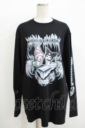 画像: QOOZA / マイメロディ＆クロミコラボ L/S TEE  ブラック H-25-11-08-072-PU-TO-KB-ZH