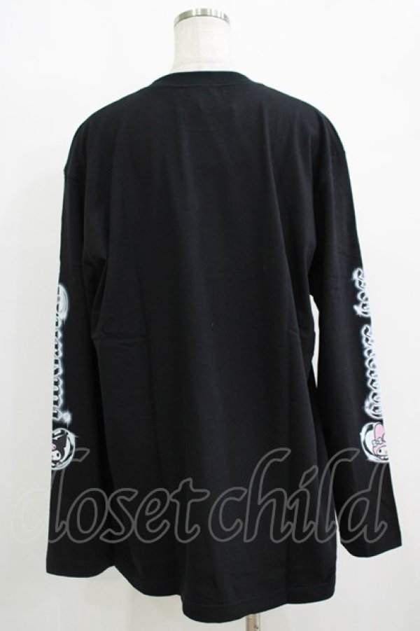 画像3: QOOZA / マイメロディ＆クロミコラボ L/S TEE  ブラック H-25-11-08-072-PU-TO-KB-ZH (3)