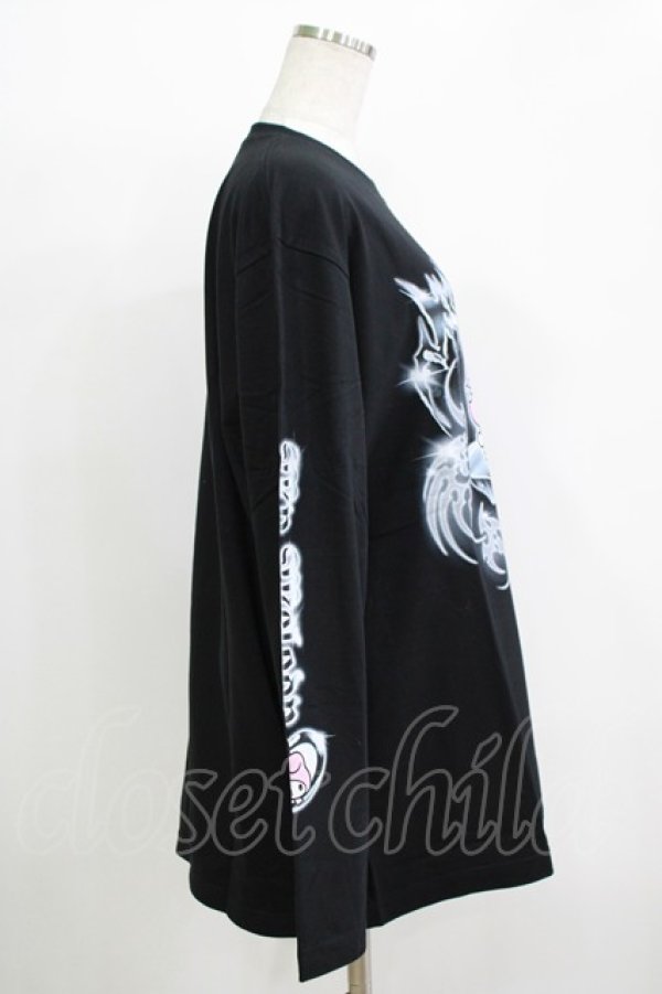 画像4: QOOZA / マイメロディ＆クロミコラボ L/S TEE  ブラック H-25-11-08-072-PU-TO-KB-ZH (4)