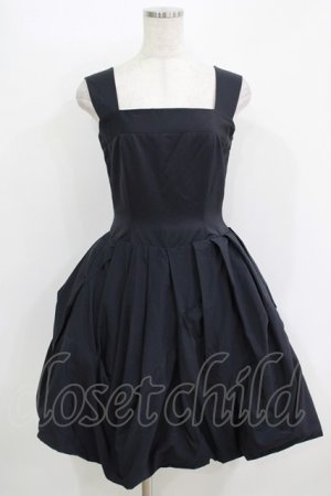 画像: MILK / バルーンサテンドレス  ブラック H-25-11-08-008-ML-OP-KB-ZH