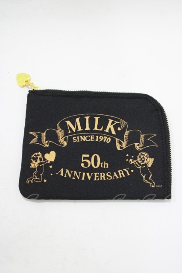 画像1: MILK / Angelティッシュポーチ  ブラック H-25-11-08-075-ML-ZA-KB-ZH (1)