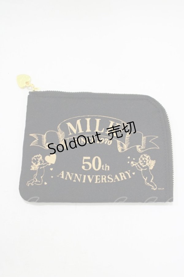 画像1: MILK / Angelティッシュポーチ  ブラック H-25-11-08-075-ML-ZA-KB-ZH (1)