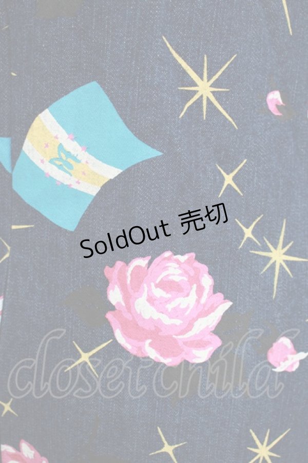 画像4: 【SALE】MILK / プリントデニムキャミワンピース  ブルーデニム H-25-11-08-010-ML-OP-KB-ZT383 (4)