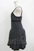画像2: ALGONQUINS / ドットティアードキャミワンピース  ブラック H-25-11-08-012-AL-OP-KB-ZH (2)
