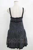 画像3: ALGONQUINS / ドットティアードキャミワンピース  ブラック H-25-11-08-012-AL-OP-KB-ZH (3)