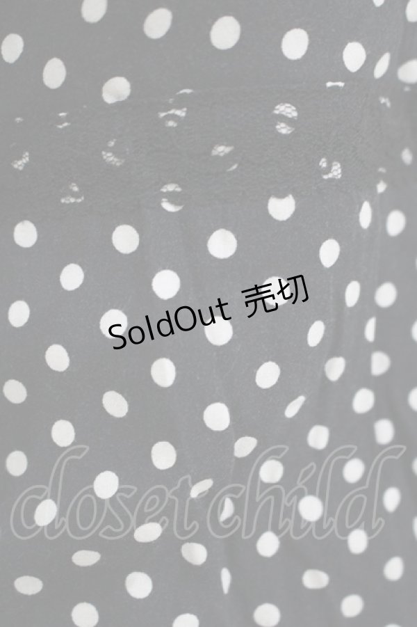 画像4: ALGONQUINS / ドットティアードキャミワンピース  ブラック H-25-11-08-012-AL-OP-KB-ZH (4)