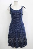 画像1: MILK / ドットティアードカットワンピース  ネイビー H-25-11-08-013-ML-OP-KB-ZH (1)