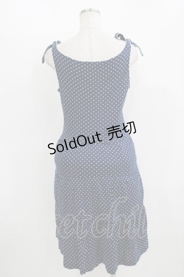 画像3: MILK / ドットティアードカットワンピース  ネイビー H-25-11-08-013-ML-OP-KB-ZH (3)