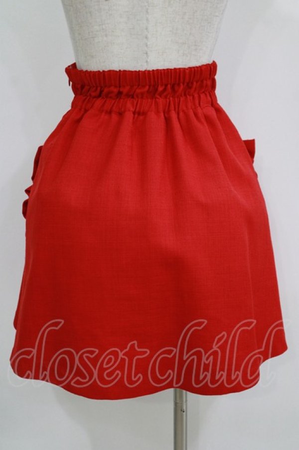 画像3: Katie / CAFE CHIC high waist skirt  レッド H-25-11-08-016-LO-SK-KB-ZH (3)