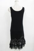 画像3: MILK / 裾フリルノースリーブワンピース  ブラック H-25-11-08-017-ML-OP-KB-ZH (3)