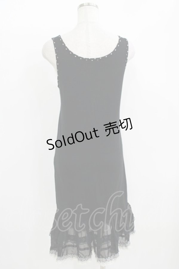 画像3: MILK / 裾フリルノースリーブワンピース  ブラック H-25-11-08-017-ML-OP-KB-ZH (3)