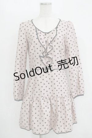 画像: MILK / マ・シェリワンピース  ピンクベージュ H-25-11-08-018-ML-OP-KB-ZH