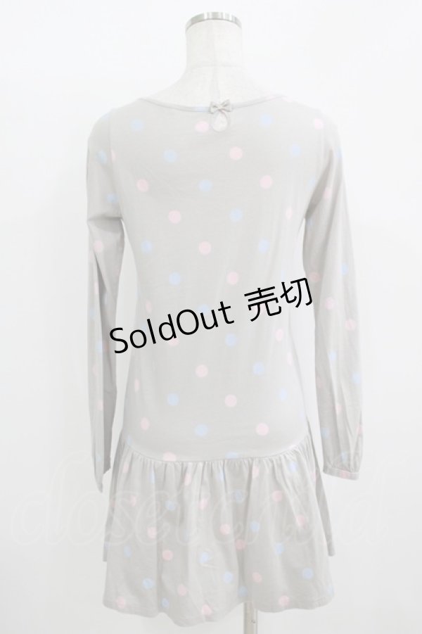画像3: MILK / UTコラボドットワンピース  グレー H-25-11-08-019-ML-OP-KB-ZH (3)