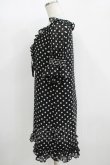 画像2: MILK / シャーリングドットdress  ブラック H-25-11-08-022-ML-OP-KB-ZH (2)