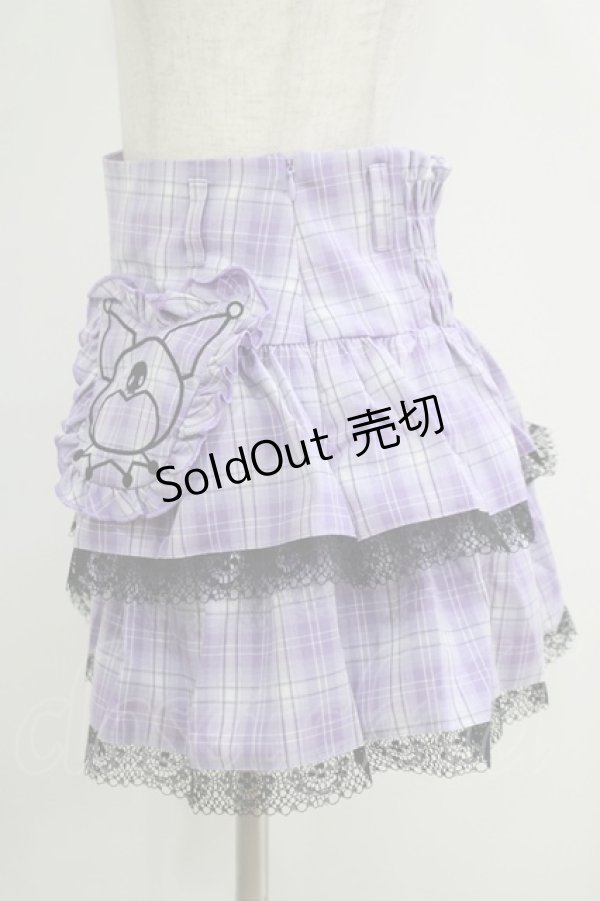 画像2: QOOZA / Kuromi mini skirt  ラベンダー H-25-11-08-024-PU-SK-KB-ZH (2)