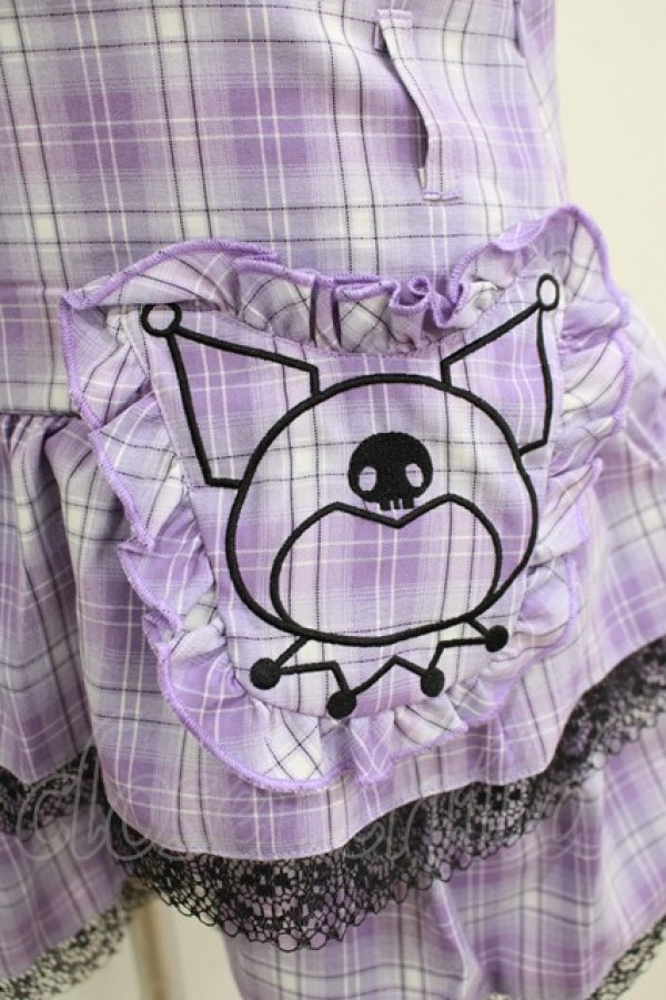 画像4: QOOZA / Kuromi mini skirt  ラベンダー H-25-11-08-025-PU-SK-KB-ZH (4)