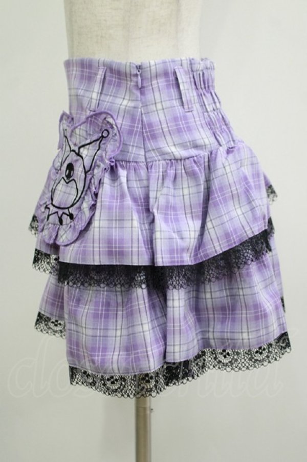 画像2: QOOZA / Kuromi mini skirt  ラベンダー H-25-11-09-1029-PU-SK-KB-ZH (2)