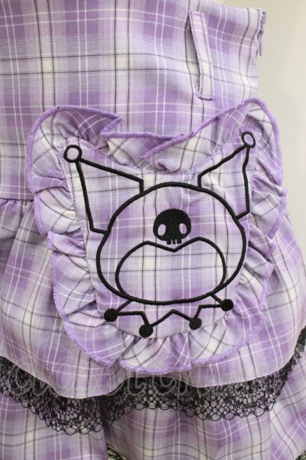 画像4: QOOZA / Kuromi mini skirt  ラベンダー H-25-11-09-1029-PU-SK-KB-ZH (4)