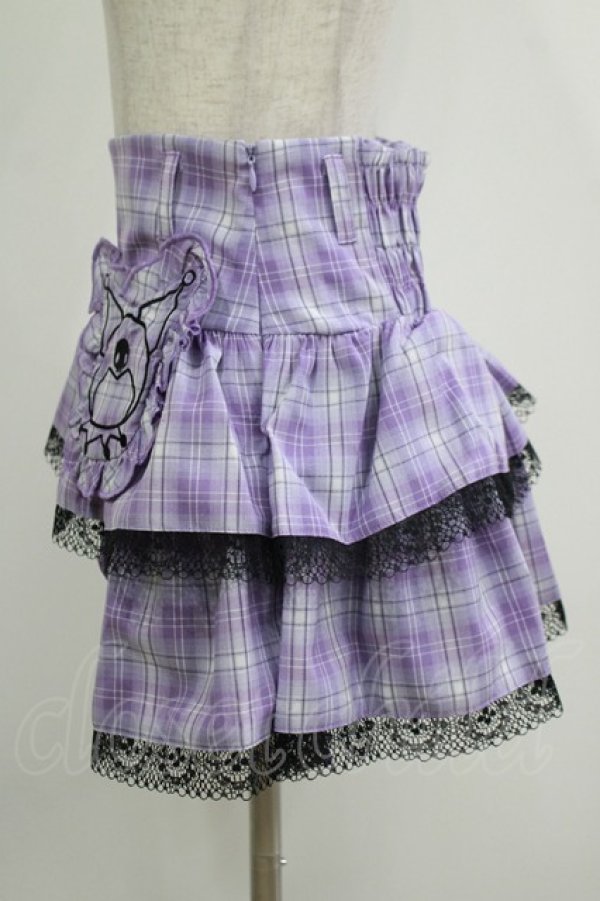 画像2: QOOZA / Kuromi mini skirt  ラベンダー H-25-11-09-1030-PU-SK-KB-ZH (2)