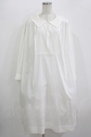 画像: Jane Marple Dans Le Salon / French marine collar shirt dress  off white H-25-11-09-1003-JM-OP-KB-ZH