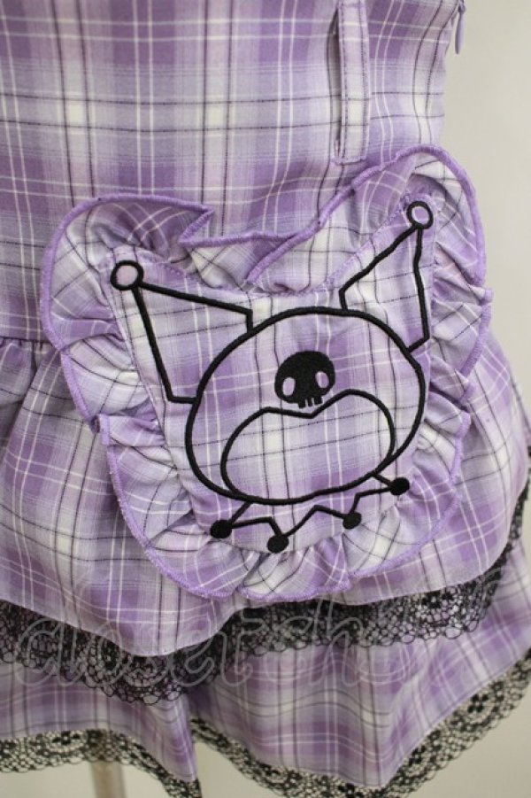 画像4: QOOZA / Kuromi mini skirt  ラベンダー H-25-11-09-1030-PU-SK-KB-ZH (4)