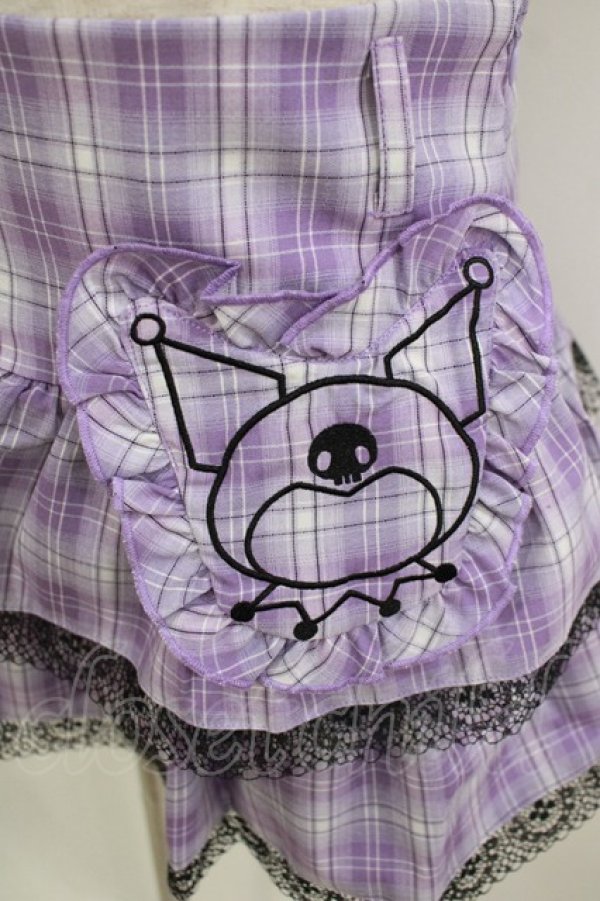 画像4: QOOZA / Kuromi mini skirt  ラベンダー H-25-11-09-1031-PU-SK-KB-ZH (4)
