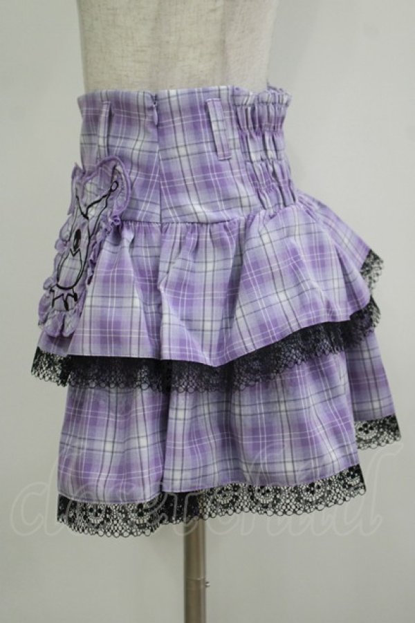 画像2: QOOZA / Kuromi mini skirt  ラベンダー H-25-11-09-1033-PU-SK-KB-ZH (2)